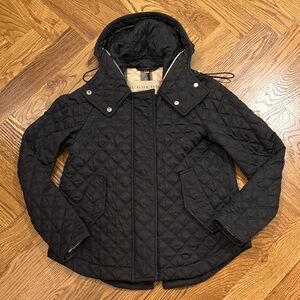 Burberry Black Quilted Utility Jacket